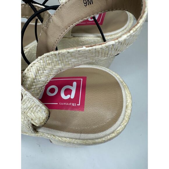 New Pop Women's Applaud Heeled Sandals Natural Size 9 M - Picture 5 of 11